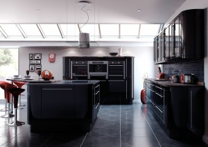 clean granite kitchen counter