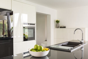 monochrome kitchen