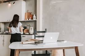 working from in kitchen