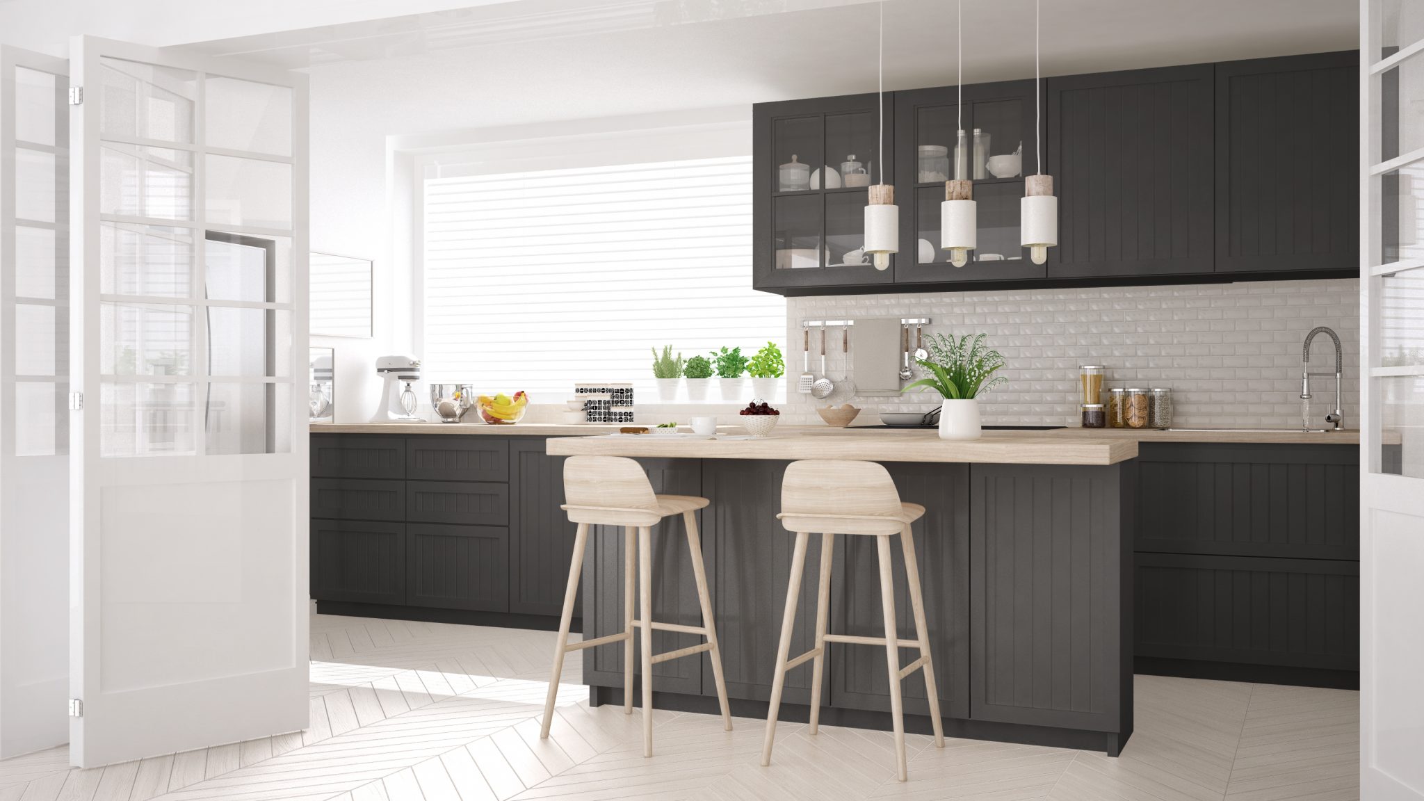 What colours go with grey in the kitchen? - Kitchen Warehouse