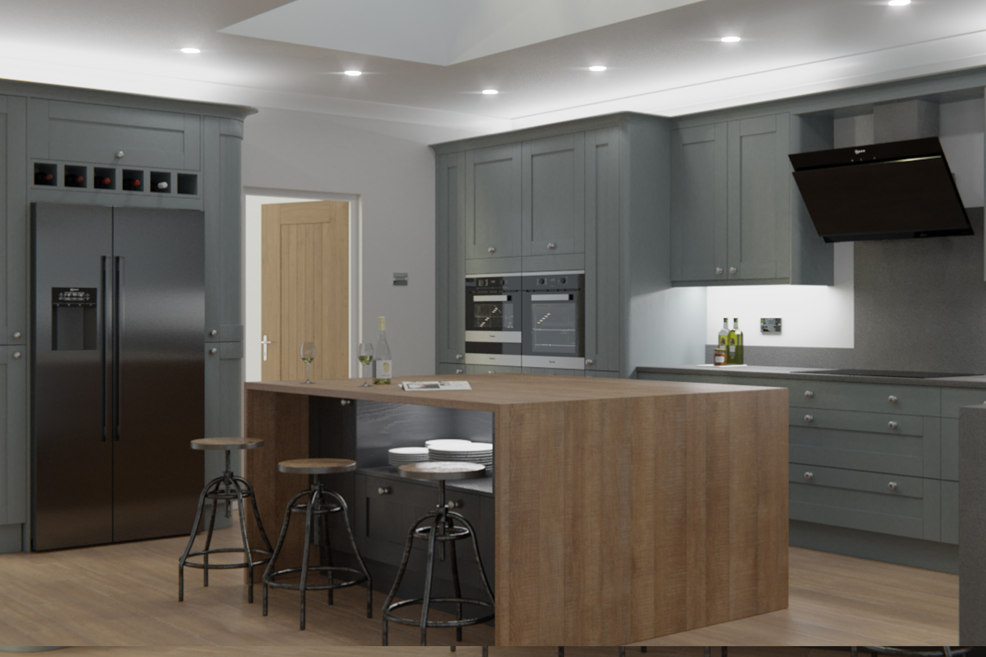 Madison Dust Grey Painted Kitchen Doors : Cheap Kitchen Units and Cabinets for Sale Online 