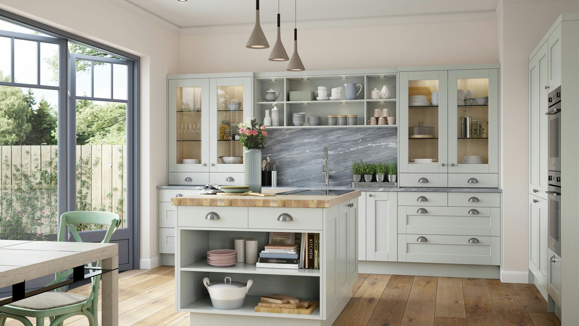 Modern shaker light grey kitchens updating the classic shaker style with a versatile grey shade