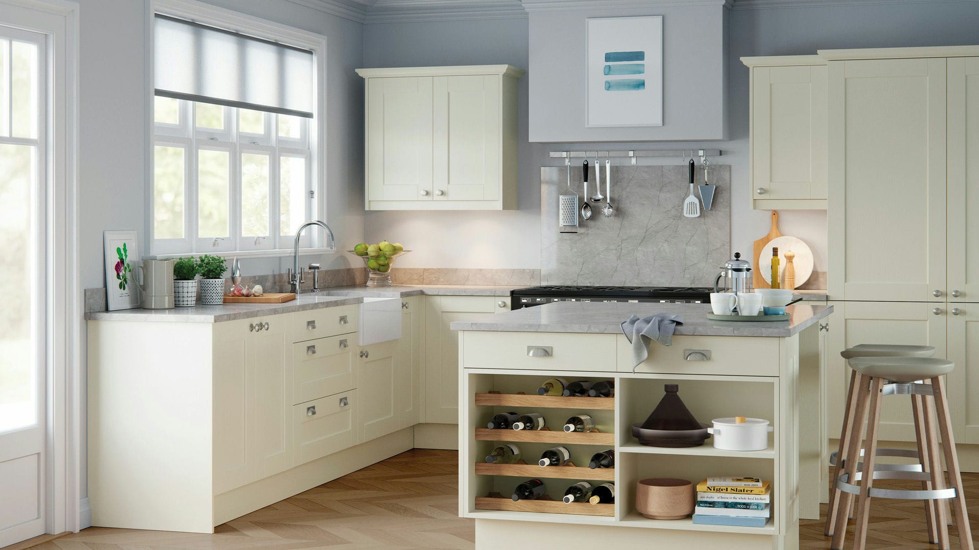 Modern shaker porcelain kitchens combining timeless shaker style with a fresh porcelain finish