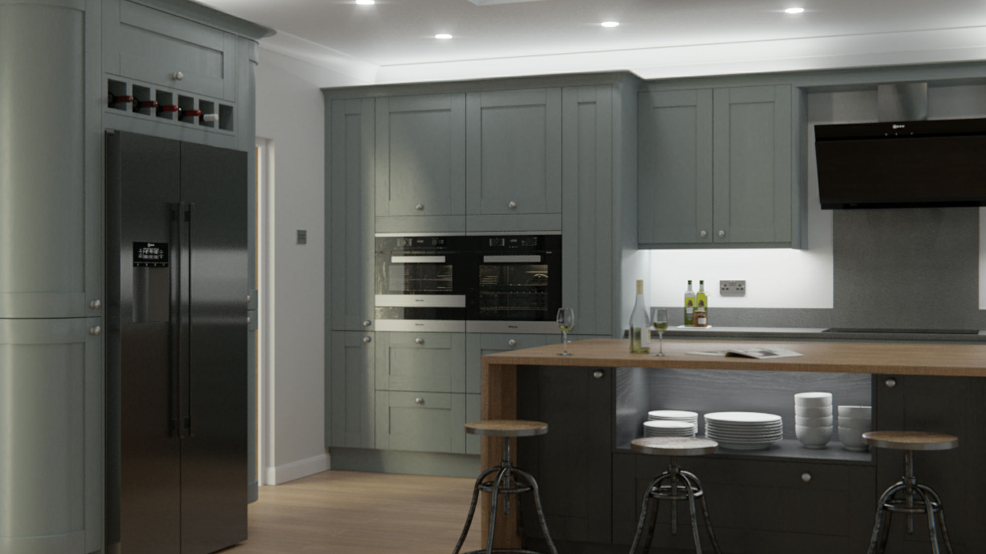 Madison solid wood dust grey kitchens embodying solid construction with a sophisticated grey hue