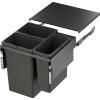 600 Lava Pull Out Waste Bin - 3 Compartment