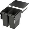 600 Lava Pull Out Waste Bin - 2 Compartment