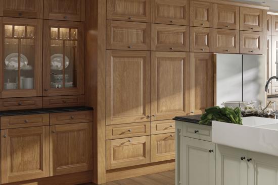 Jefferson Solid Oak Kitchen Cupboard, Solid Oak Kitchen Cabinet Doors