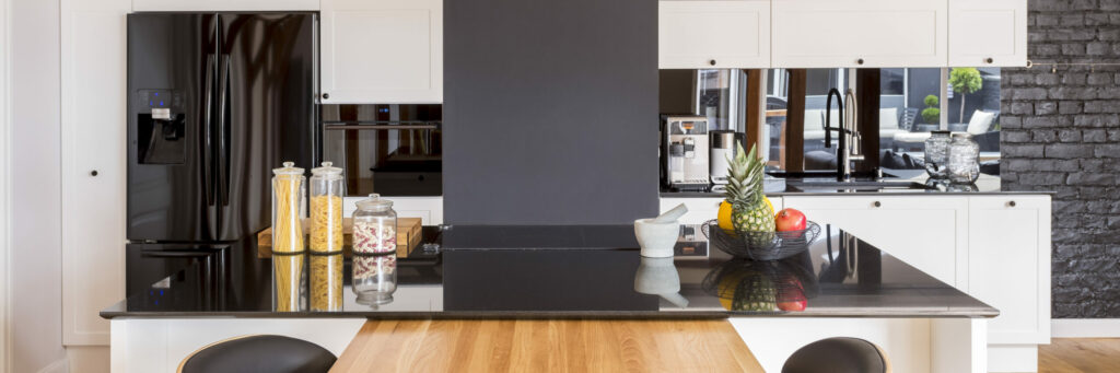 worktop space in modern kitchen