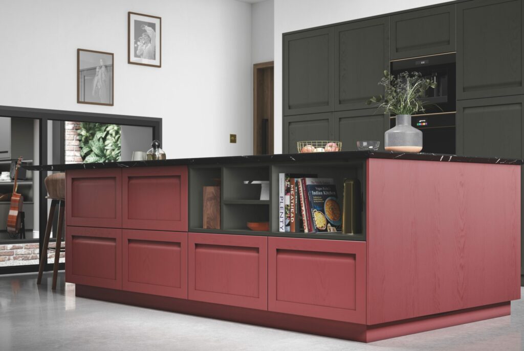 red kitchen