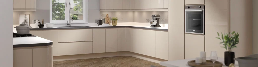 High Gloss Handleless Kitchen Doors