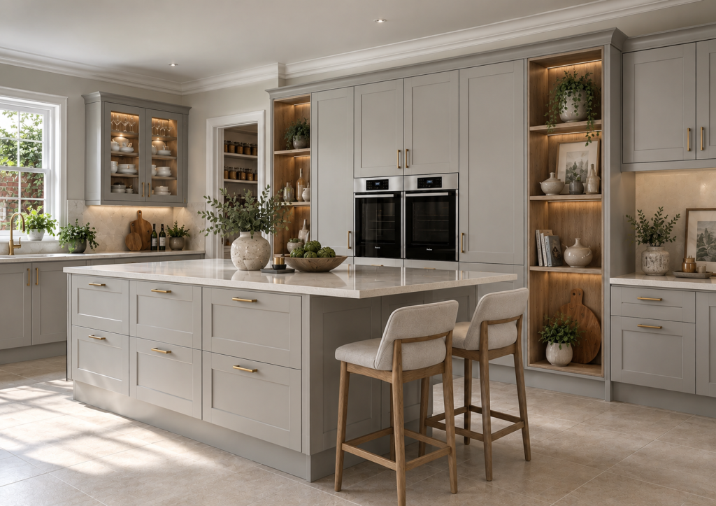 Painted Solid Wood Kitchen Units
