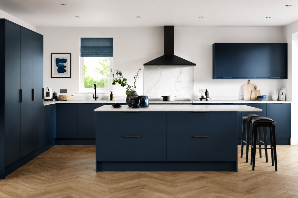 Indigo Matt Acrylic Kitchen Units