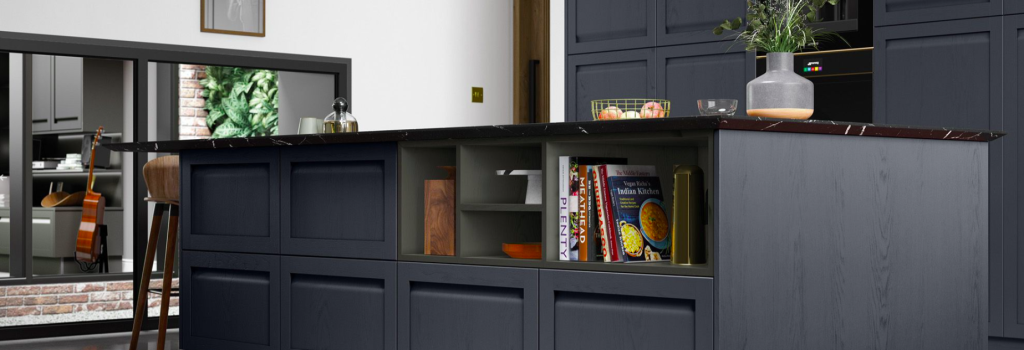 Harborne Slate Blue Kitchen Units