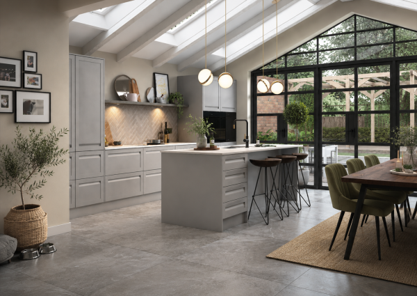 Harborne Dust Grey Kitchen Units