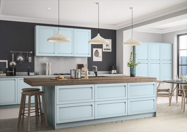 Harborne Pantry Blue Kitchen Units