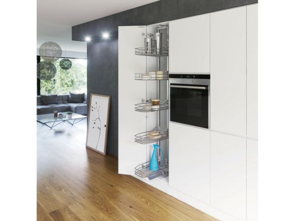 Slim Larder Swing Out Mechanism Saphir Silver
