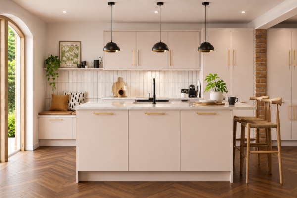 Cashmere Matt Acrylic Kitchen Units