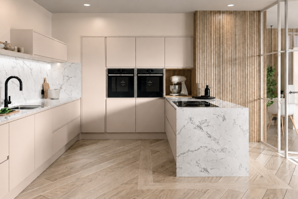 Cashmere Handleless Matt Kitchen Units