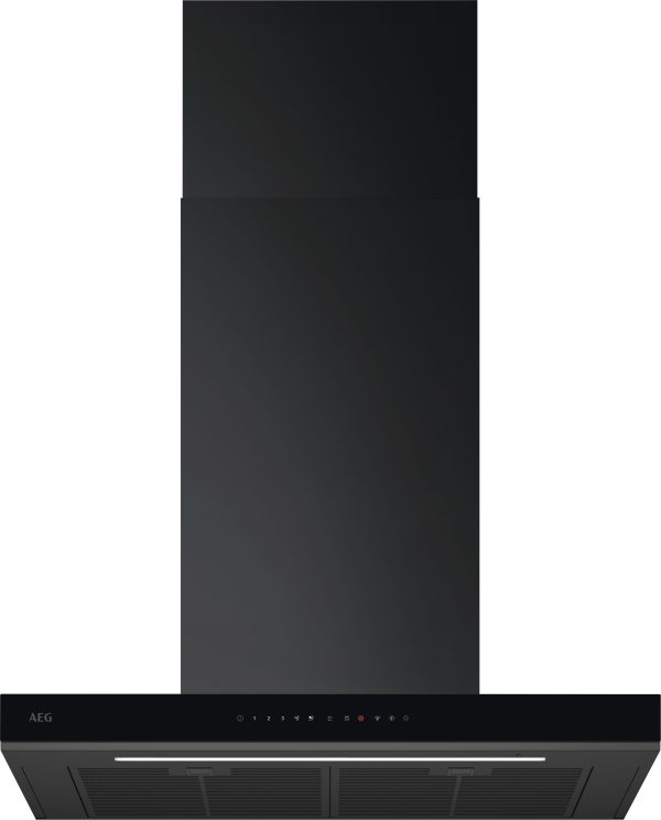 AEG GB87D71CB 70cm Gloss Black Box chimney Hood