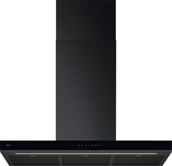 AEG GB87D91CB 90cm Gloss Black Box chimney Hood