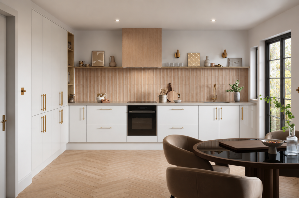 Glacier White Gloss Acrylic Kitchen Units