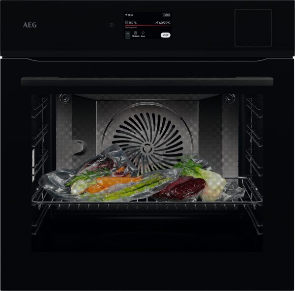 AEG NBP8S731AB Gloss Black SteamPro Sous Vide oven