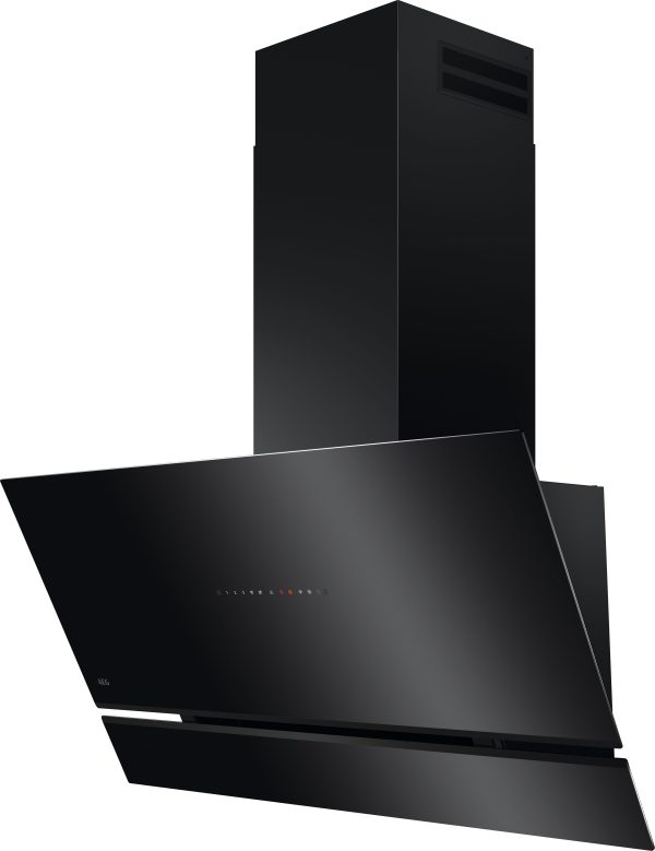AEG NDV8791CB 90cm Black Glass + slim Stainless Steel Designer S
