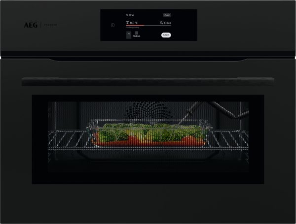 AEG PK8000WT Matt Black compact Combination oven and Microwave