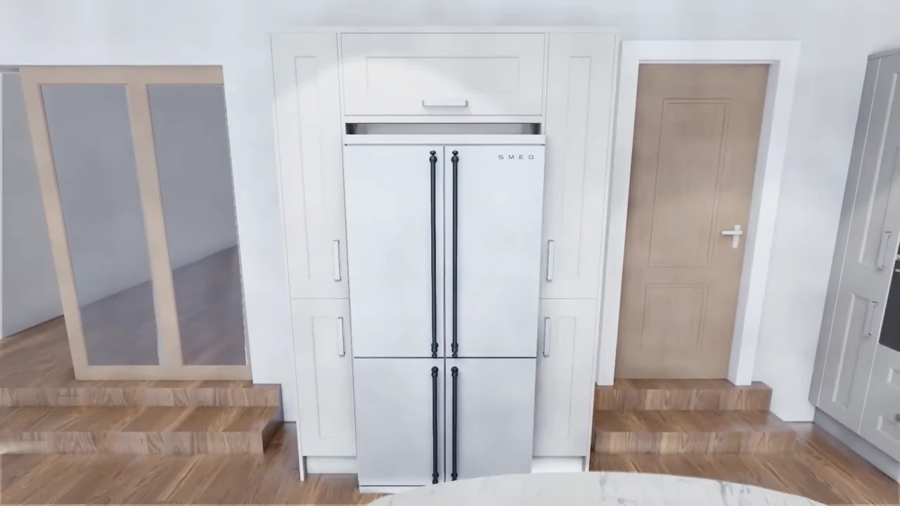 How to install a 920mm top box over an American fridge