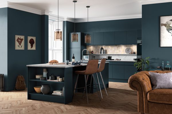Marine Handleless Matt Kitchen Units
