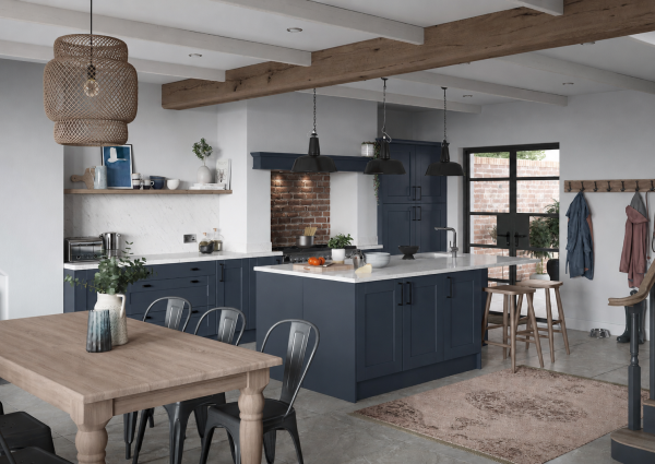 Modern Shaker Indigo Blue