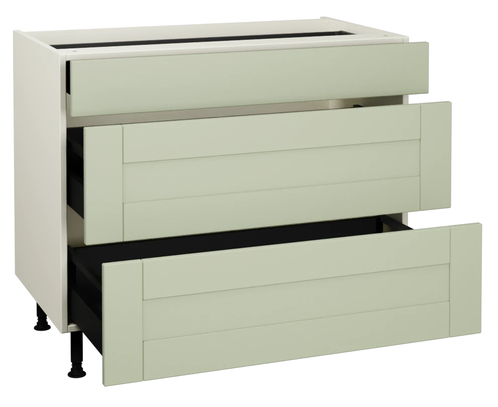 1000 3 Drawer Base