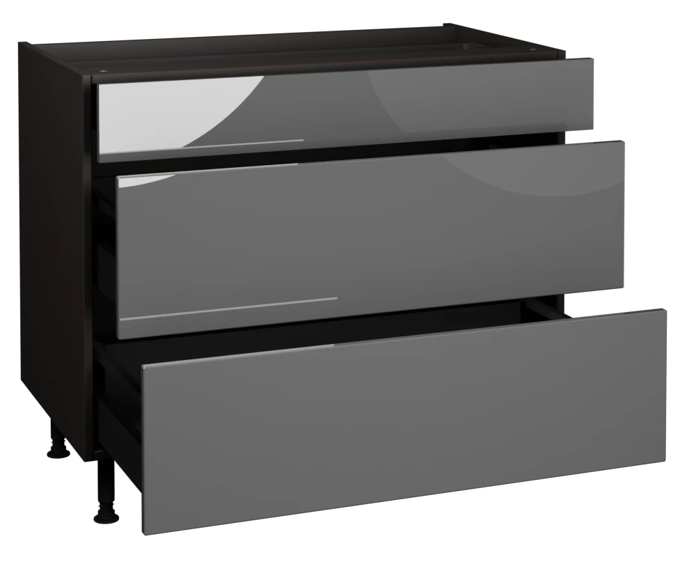 1000 3 Drawer Base