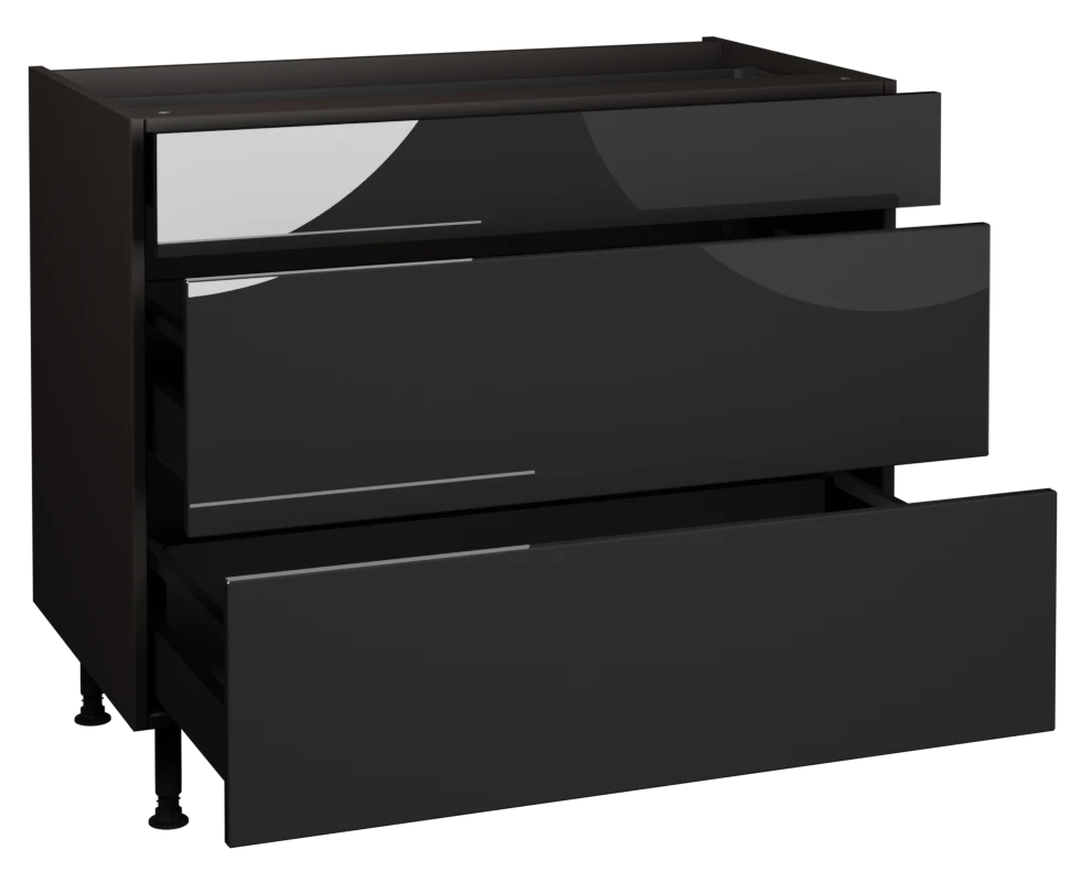 1000 3 Drawer Base