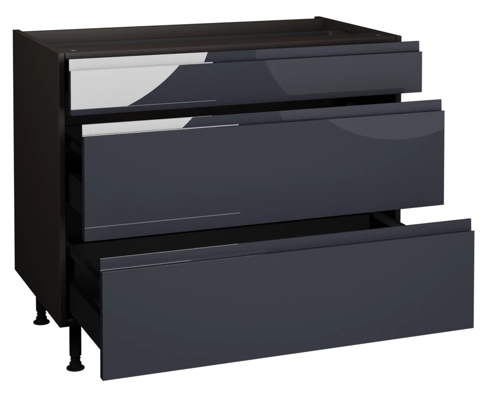 1000 3 Drawer Base