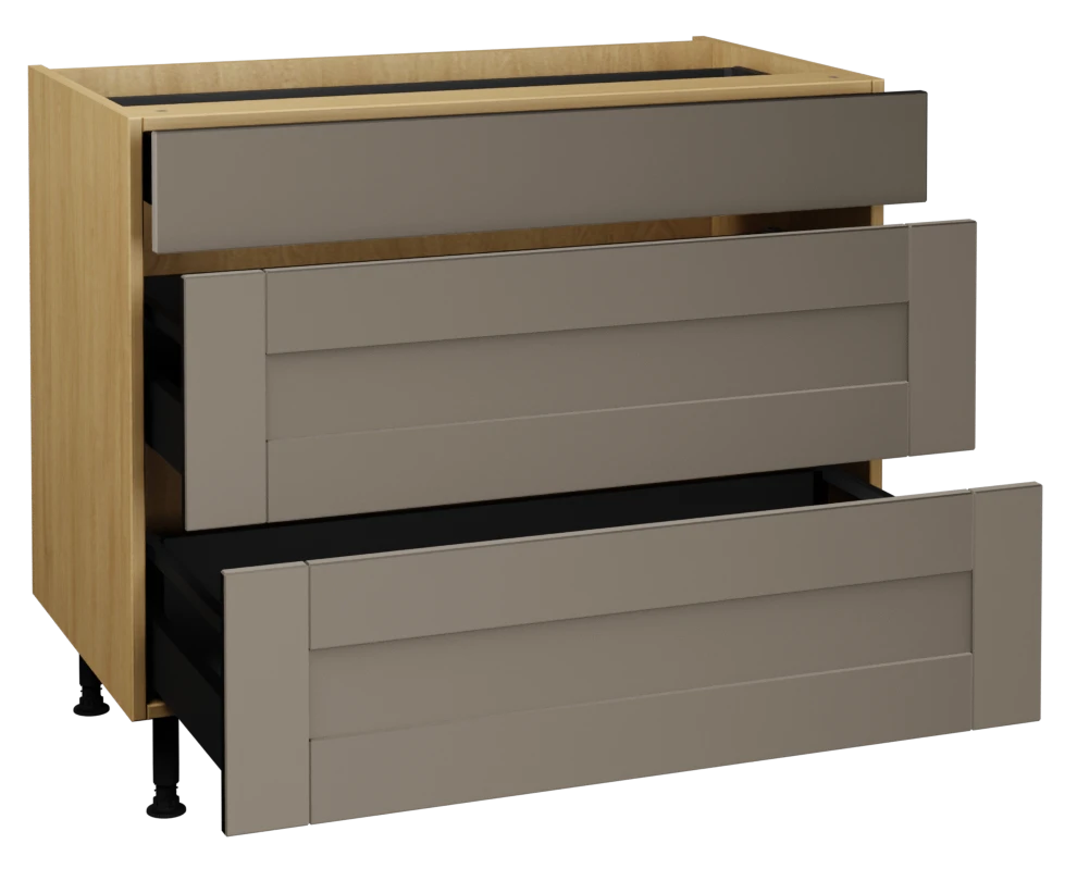 1000 3 Drawer Base