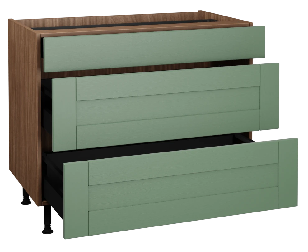 1000 3 Drawer Base