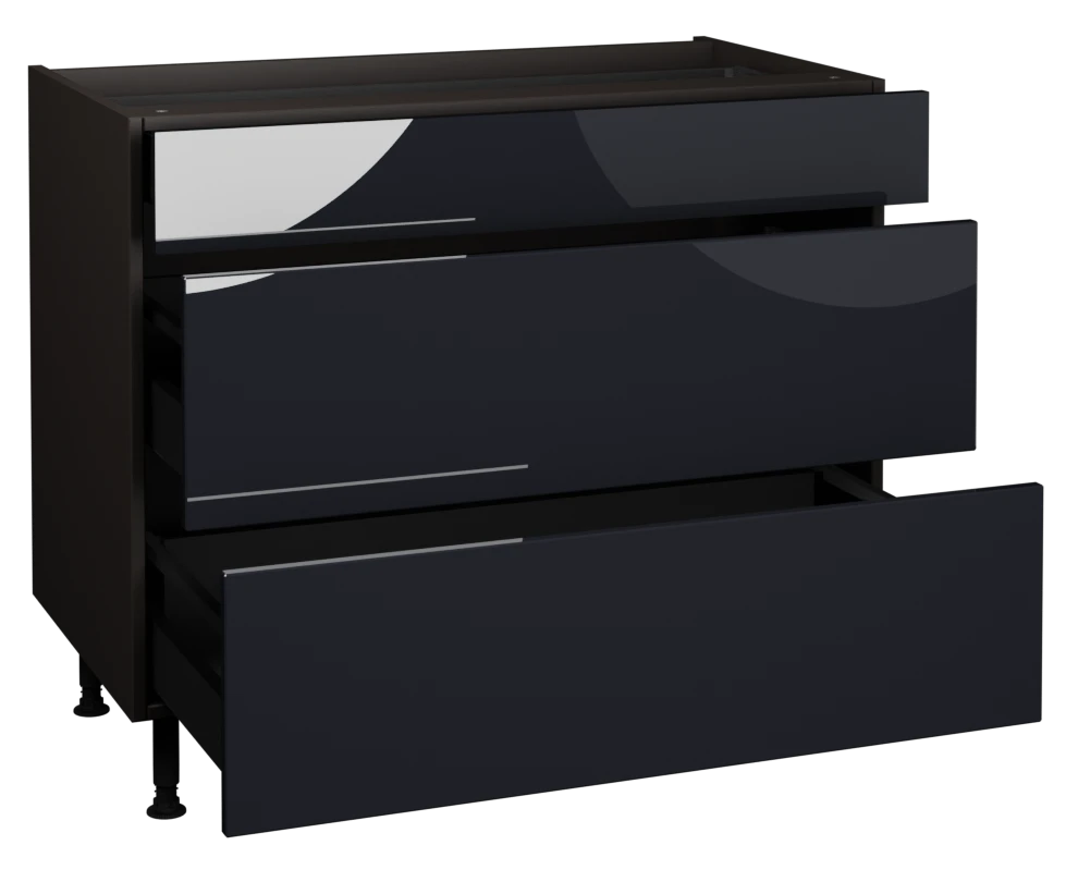 1000 3 Drawer Base