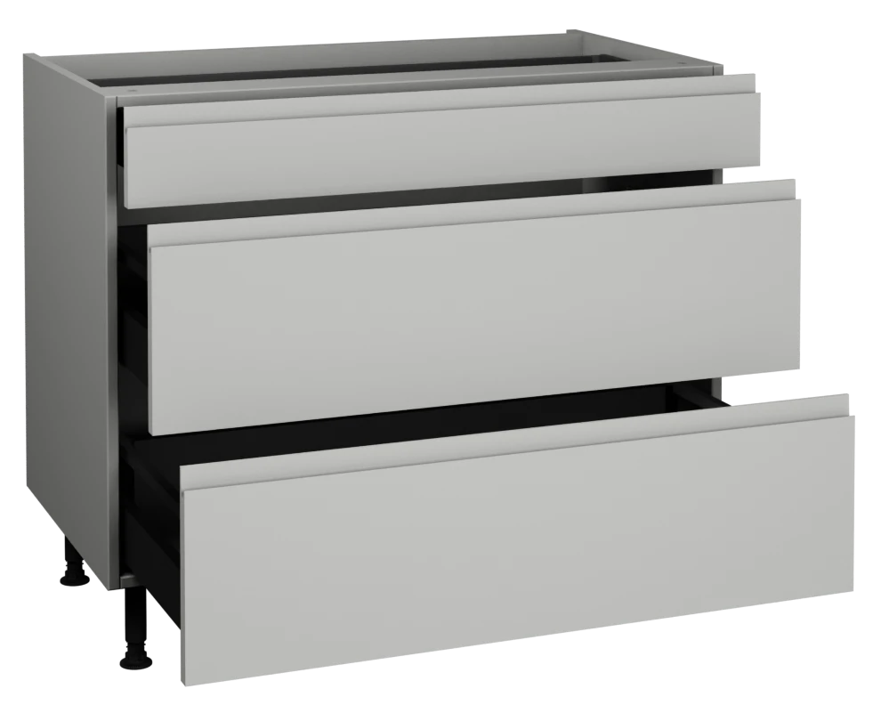 1000 3 Drawer Base