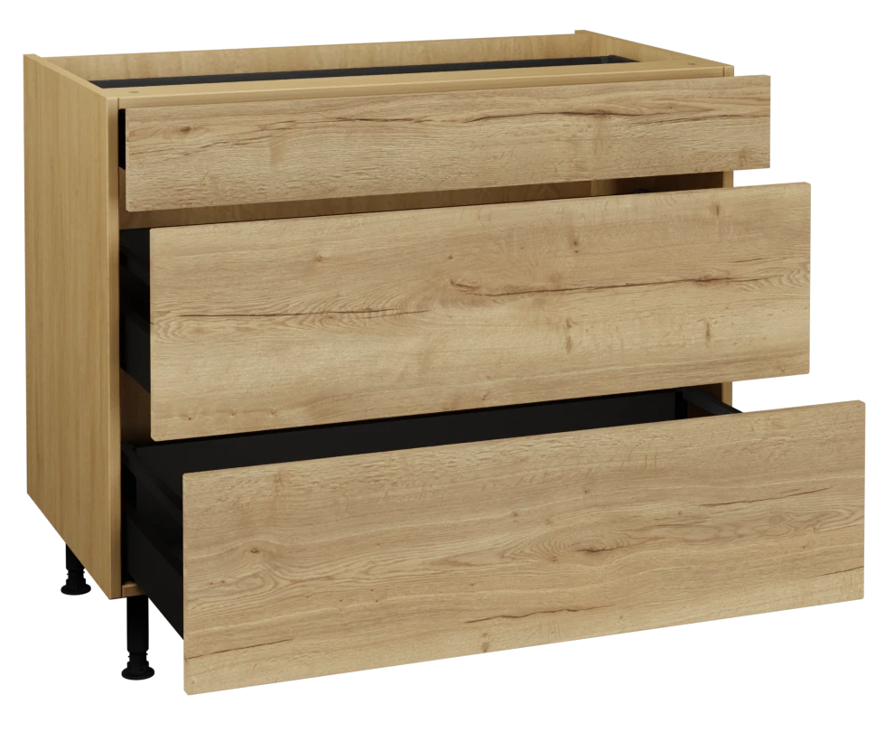 1000 3 Drawer Base