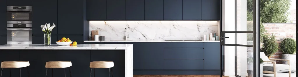 Indigo Handleless Matt Kitchen Units