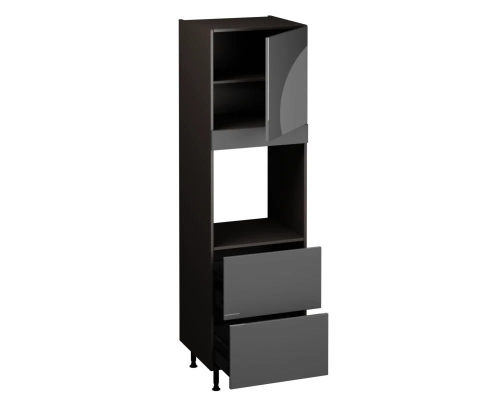Single Oven Unit with Drawers