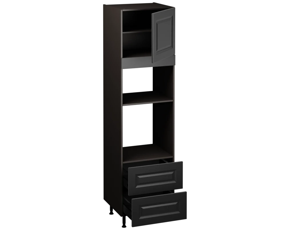 Single Oven Microwave with Drawers (2150 x 600)