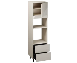 Single Oven Microwave with Drawers (2150 x 600)