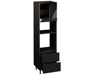 Single Oven Microwave with Drawers (2150 x 600)