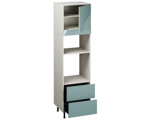 Single Oven Microwave with Drawers (2150 x 600)