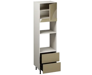 Single Oven Microwave with Drawers (2150 x 600)