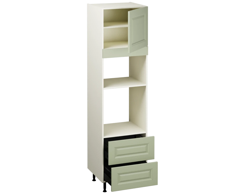 Single Oven Microwave with Drawers (2150 x 600)