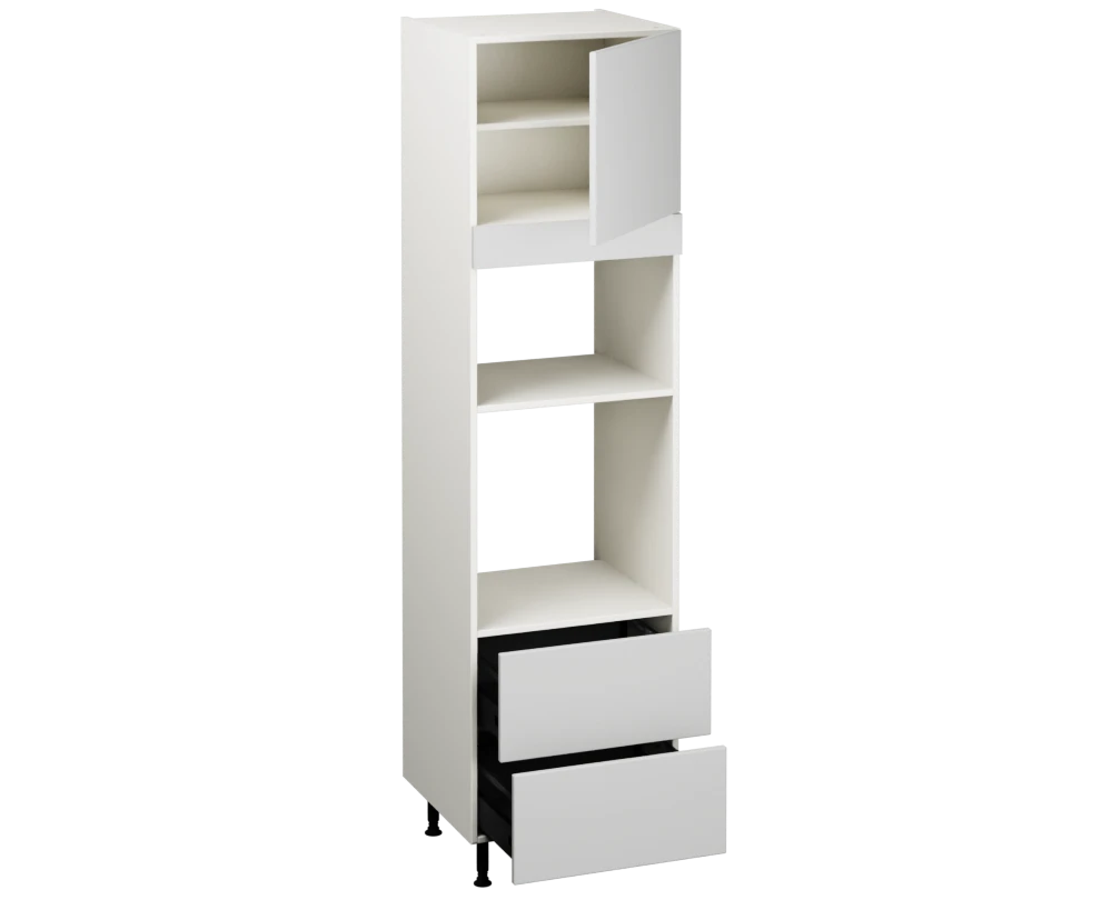 Single Oven Microwave with Drawers (2150 x 600)