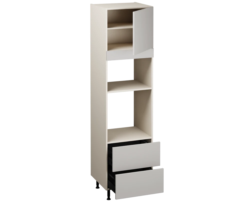 Single Oven Microwave with Drawers (2150 x 600)